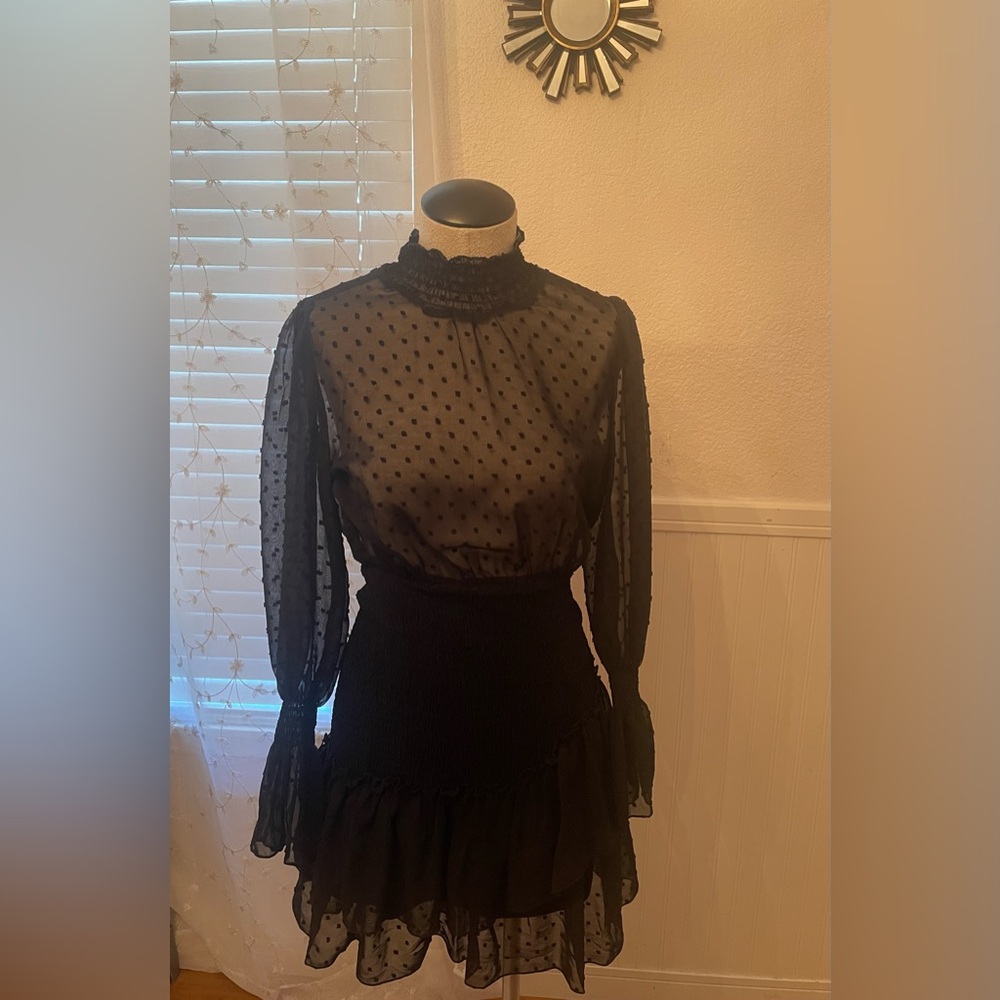 Hello Molly Black Mini Dress